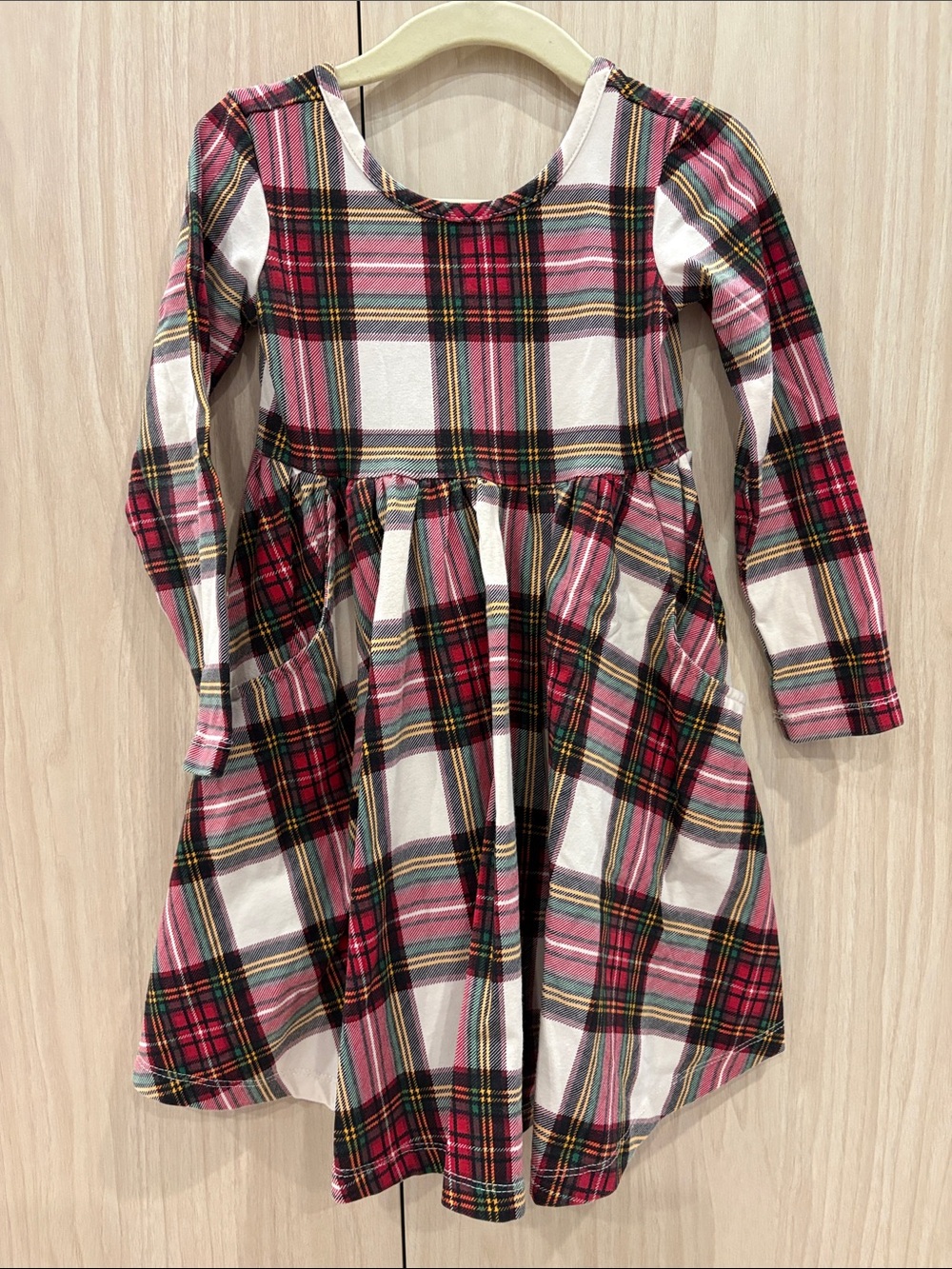 Hanna Andersson Plaid Long-Sleeve Dress